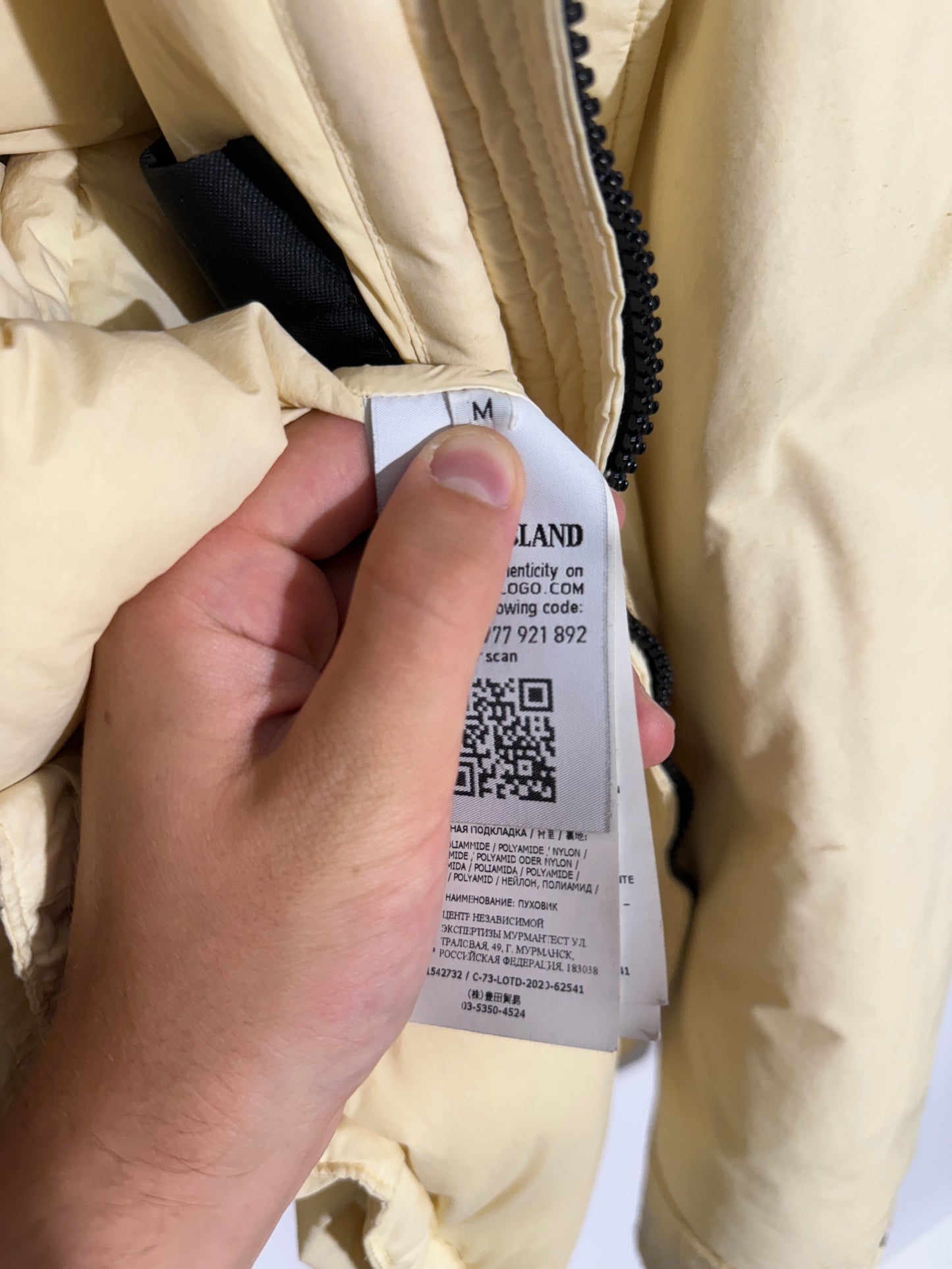 Giacca Naslan Light Watro Down-TC Stone Island (nuova con cartellino) - Taglia M