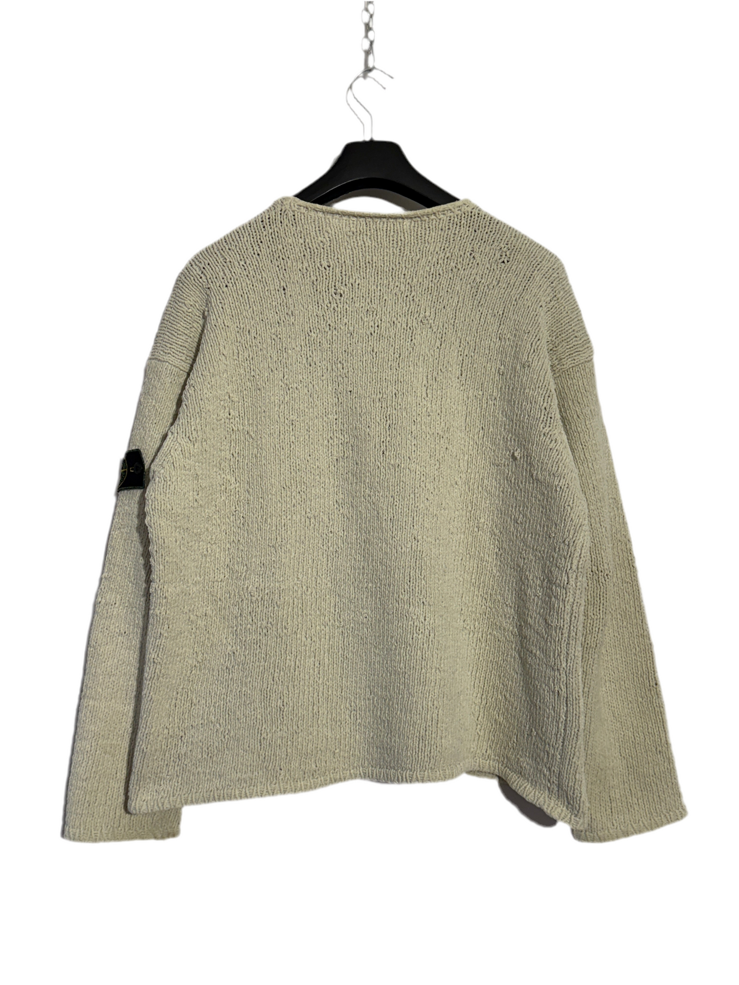 Maglione bianco panna vintage del 1996 Stone Island - Taglia L