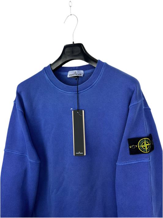 Felpa blu Stone Island (nuova con cartellino) - Taglia L