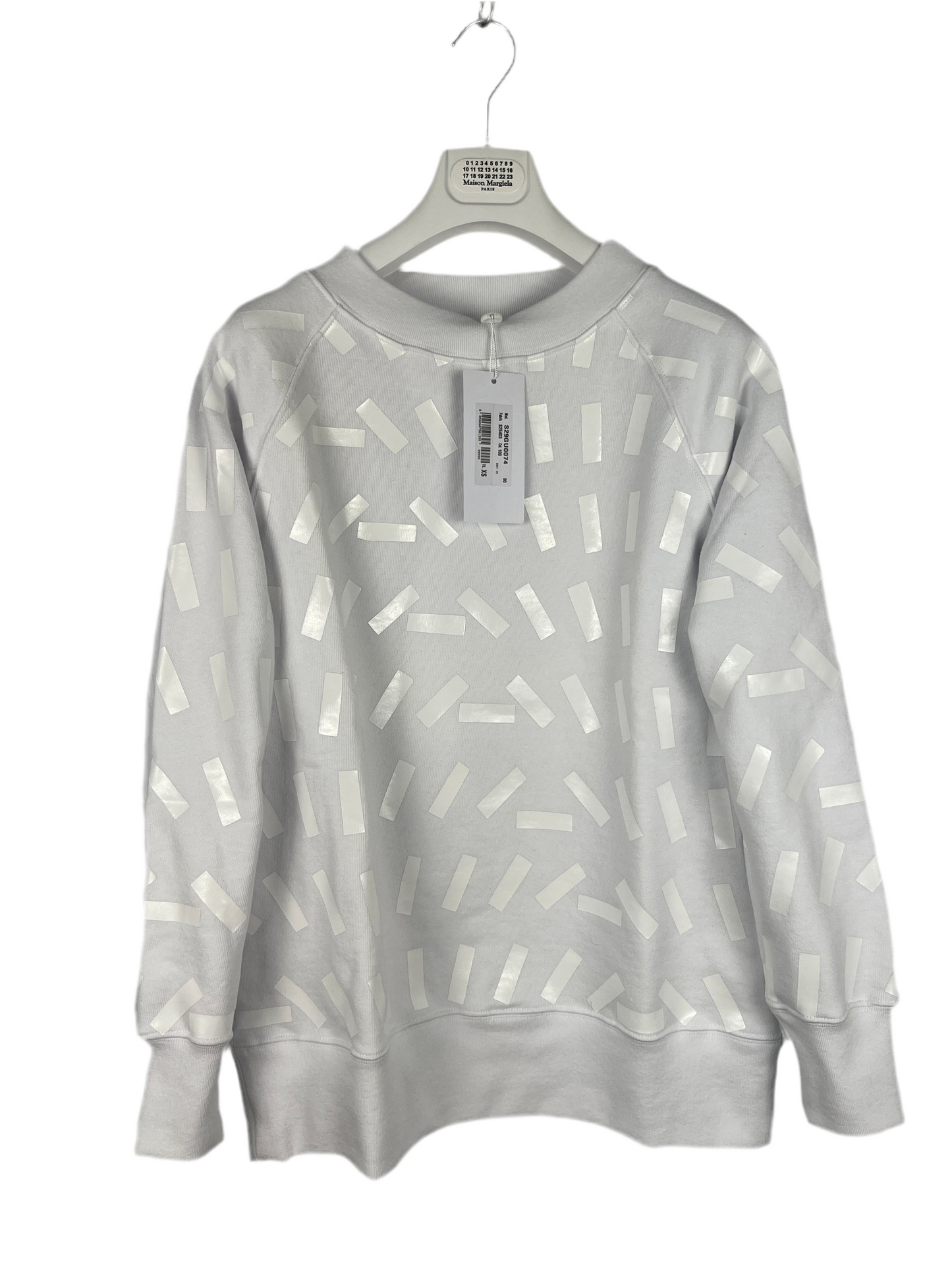 Felpa bianca "Artisanal" Maison Martin Margiela (nuova con cartellino) - Taglia S