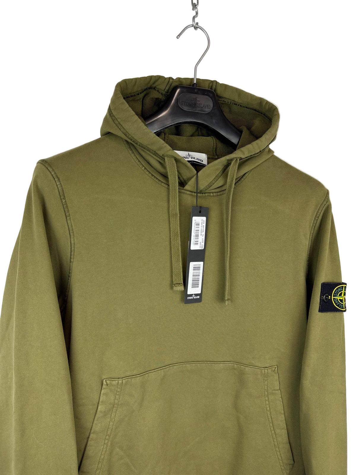 Felpa verde con cappuccio Stone Island (con cartellino) - Taglia M