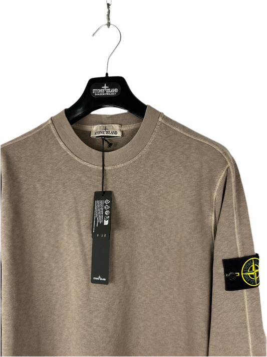 Felpa grigia Stone Island (nuova con cartellino) - Taglia L