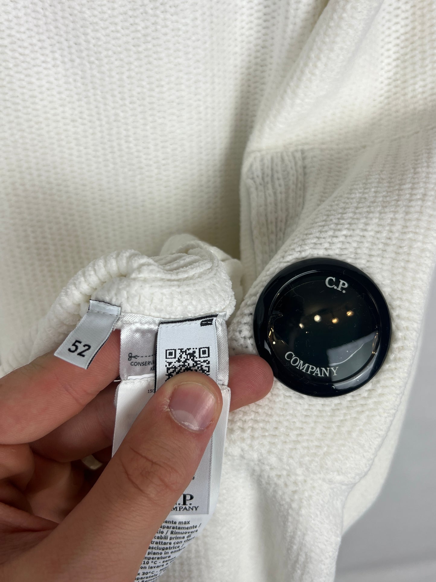 Maglione bianco C.P. Company (nuovo con cartellino) - Taglia L