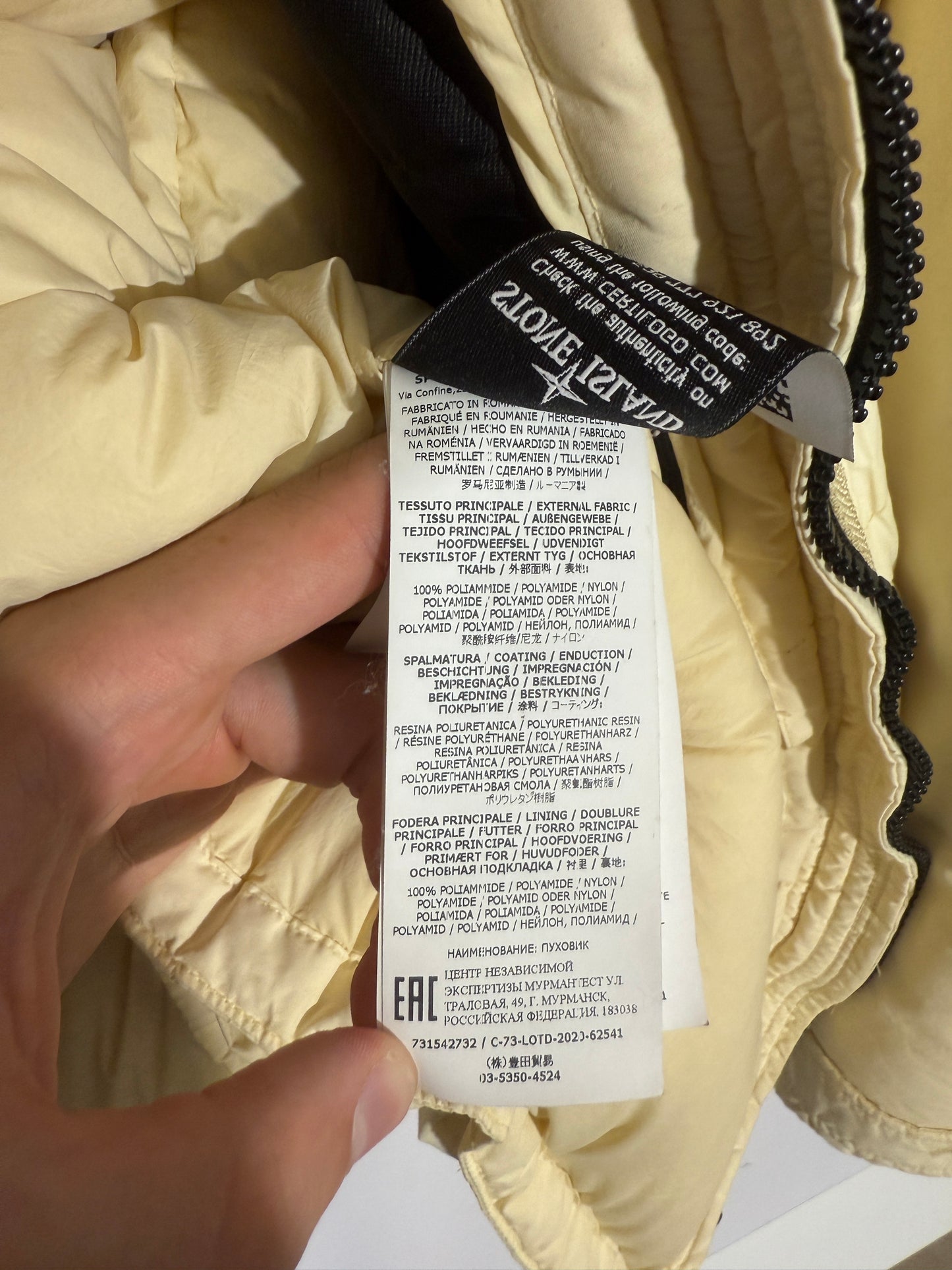 Giacca Naslan Light Watro Down-TC Stone Island (nuova con cartellino) - Taglia M