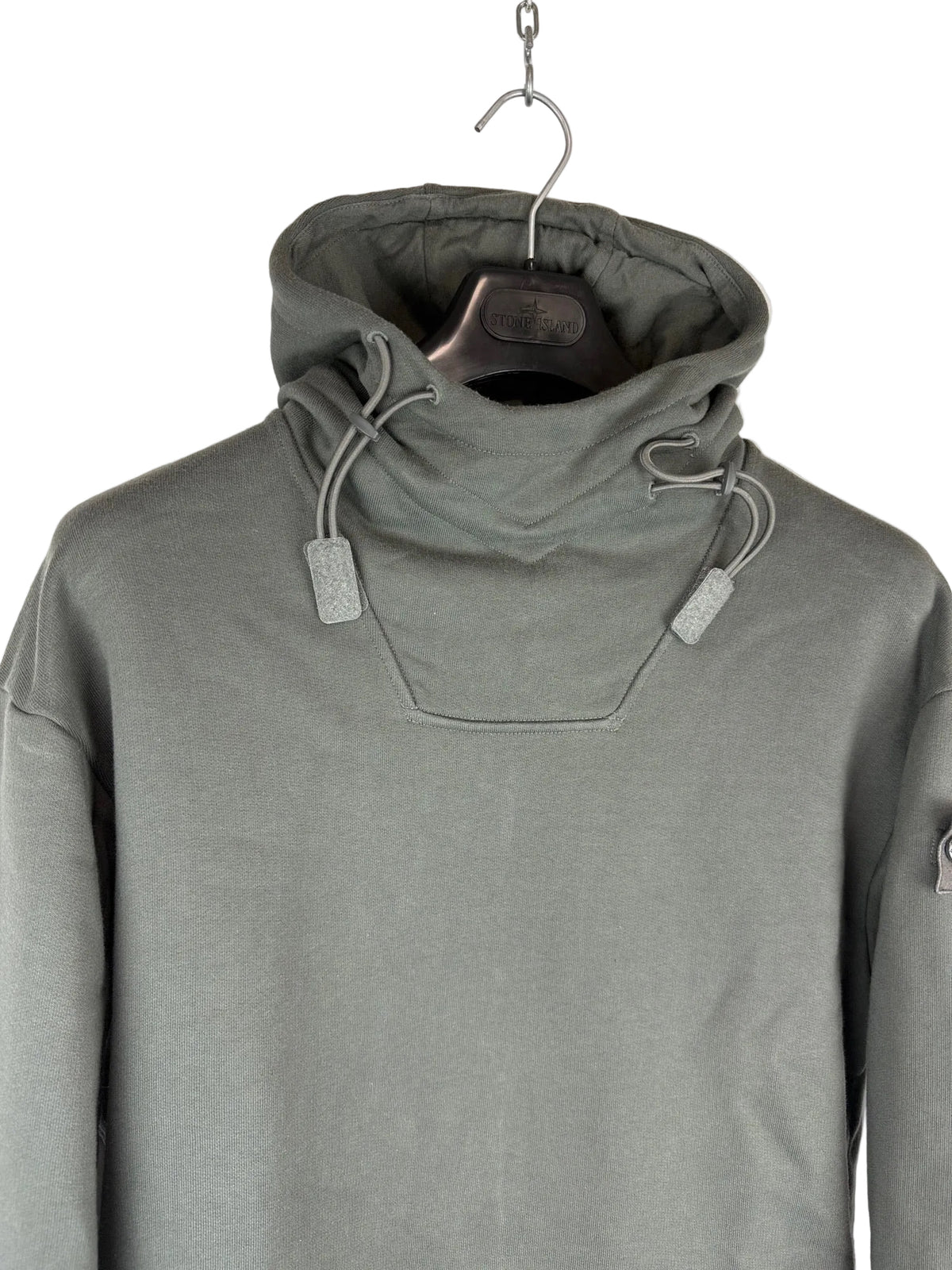 Felpa Ghost grigia con cappuccio regolabile Stone Island - Taglia M
