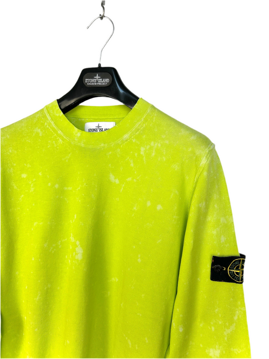 Maglione lime tie dye OVD camo Stone Island - Taglia L