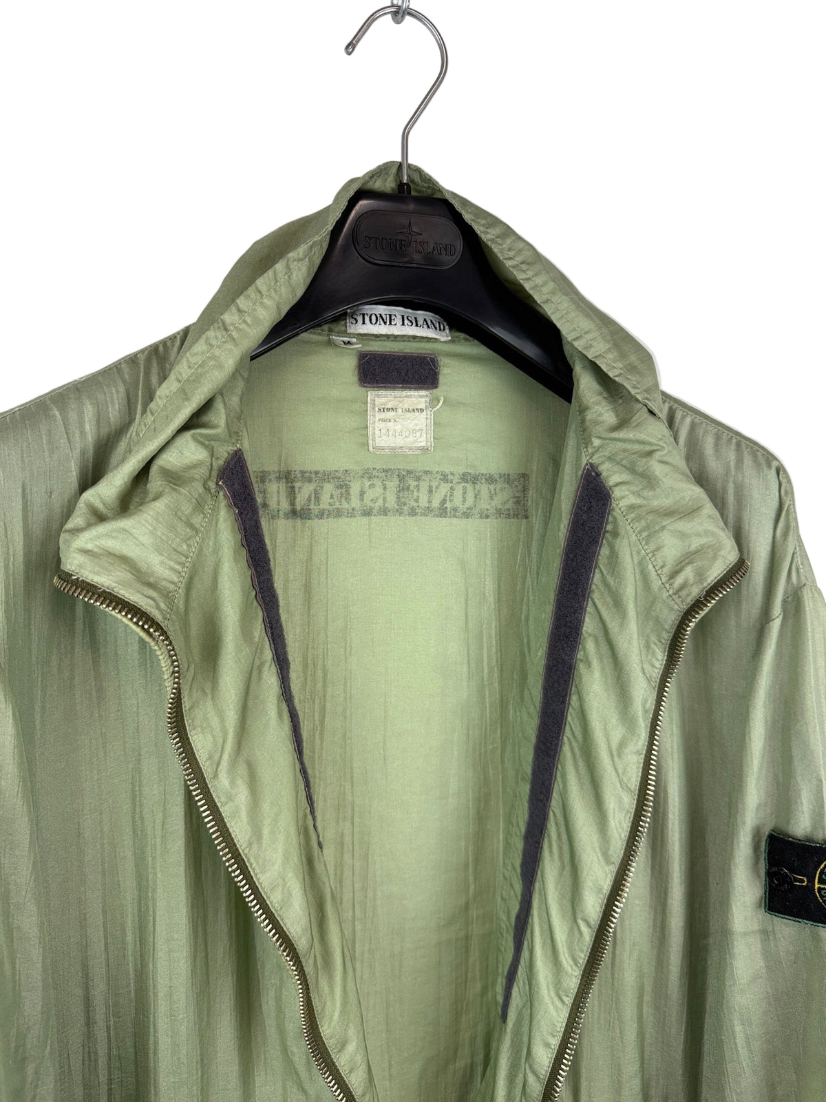 Giacca verde in Nylon Vintage 1988 Stone Island - Taglia M
