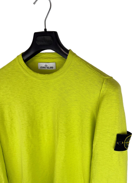 Maglione giallo lime Stone Island - Taglia S