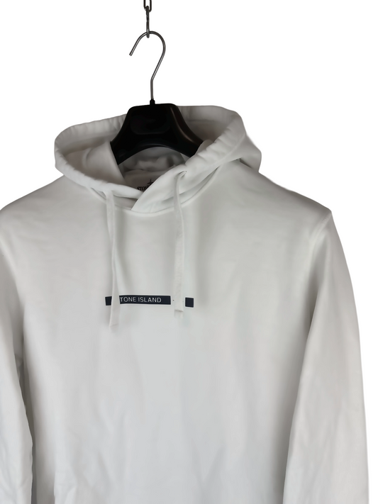 Felpa bianca con cappuccio Stone Island - Taglia L
