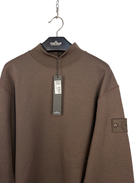 Felpa marrone Ghost Stone Island (nuova con cartellino) - Taglia L