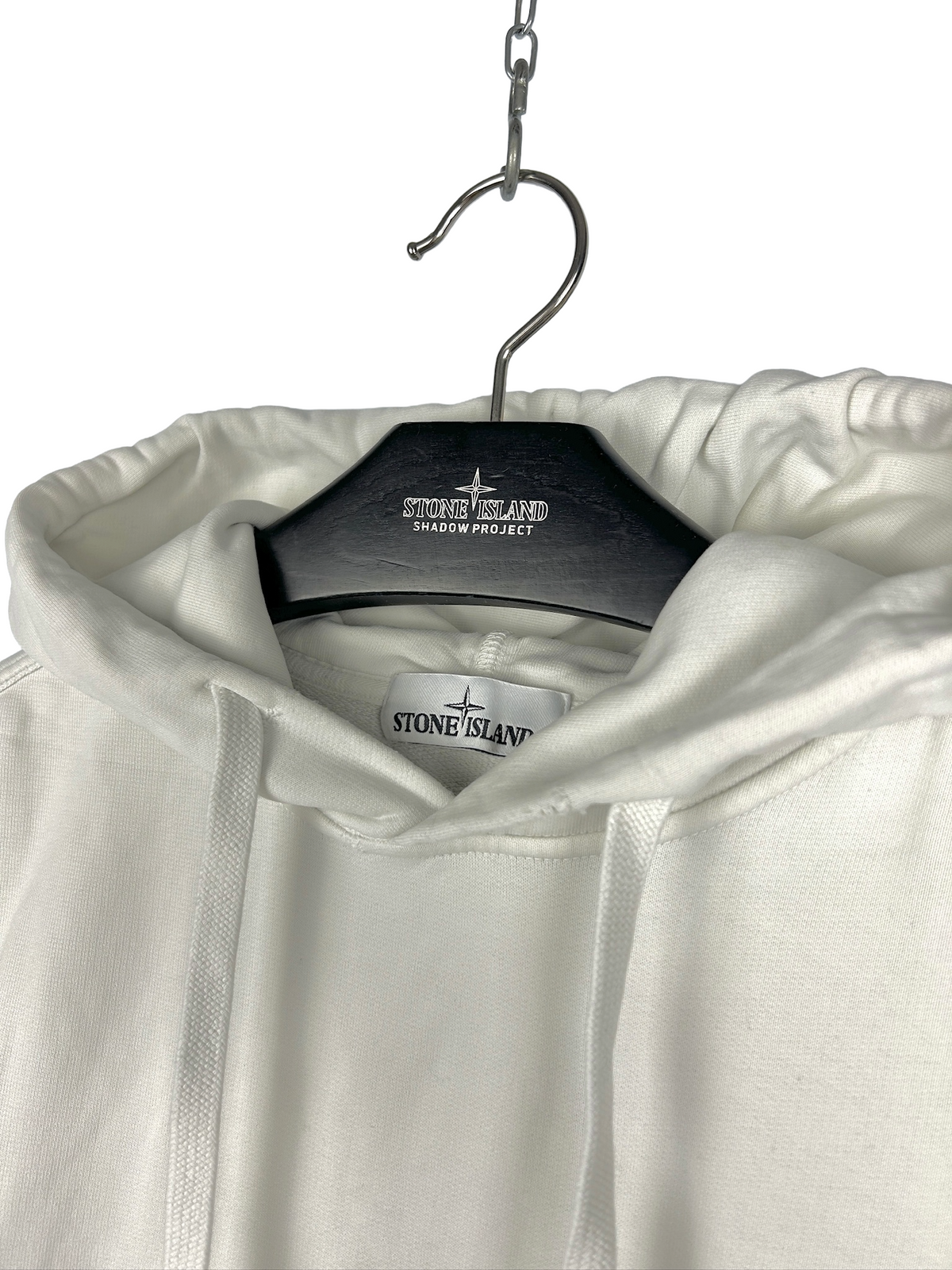 Felpa bianca con cappuccio Stone Island - Taglia M