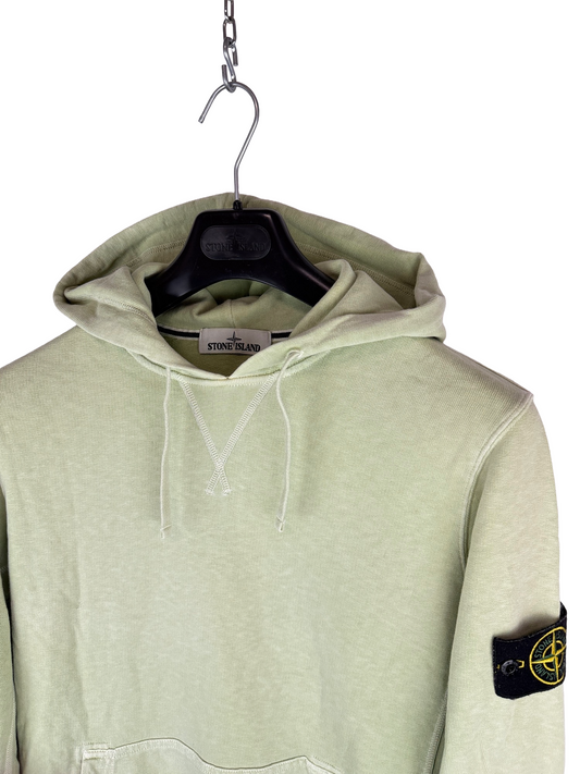 Felpa verde salvia con cappuccio Stone Island - Taglia M