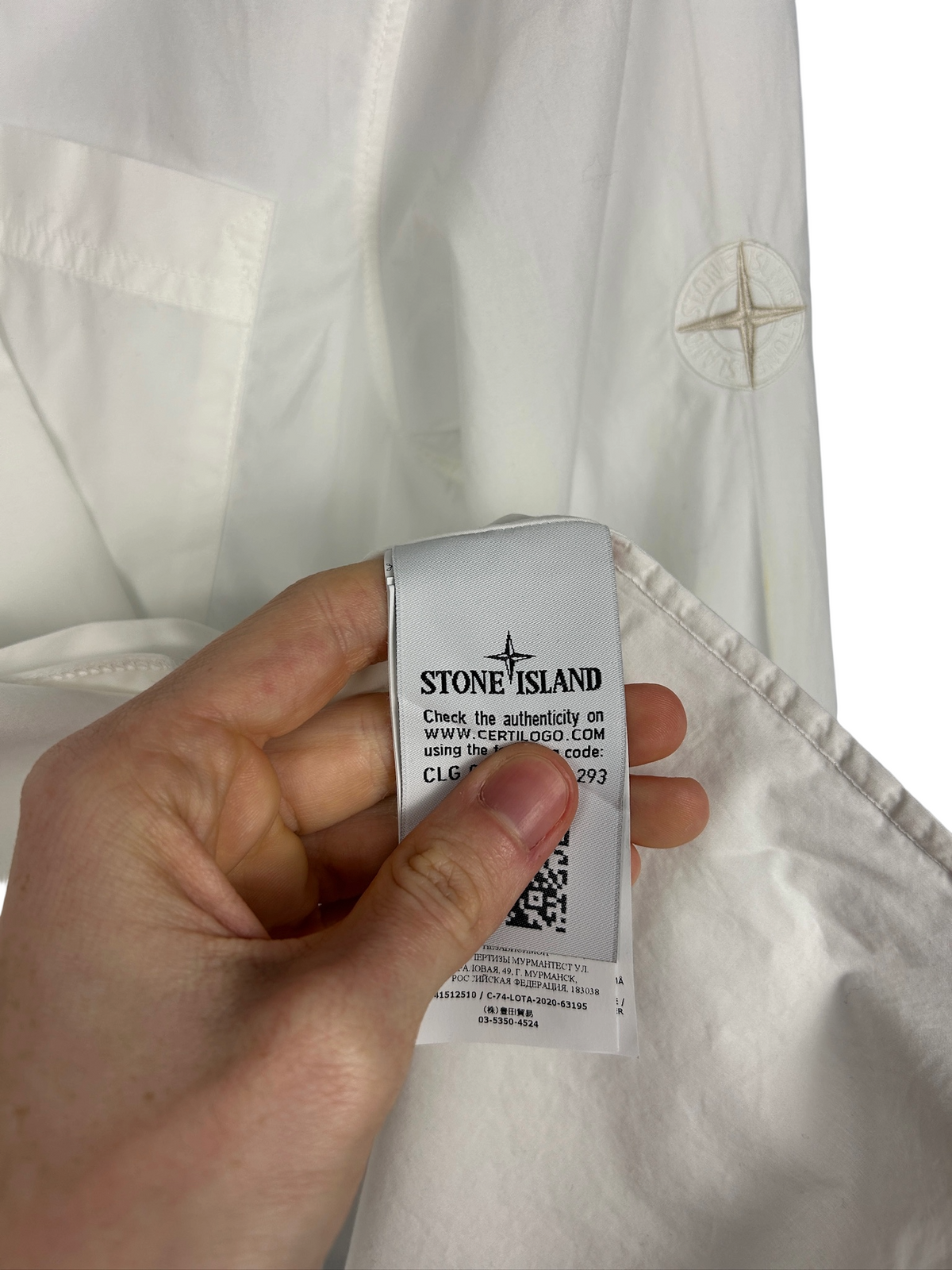 Camicia bianca Stone Island - Taglia M