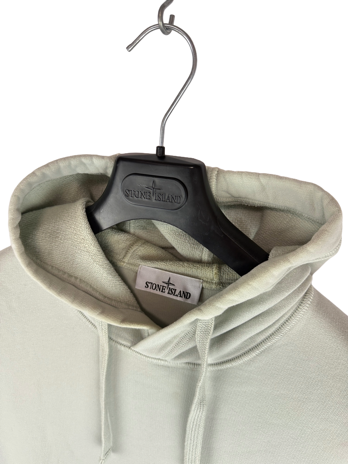 Felpa grigia con cappuccio Stone Island - Taglia L - foto 4
