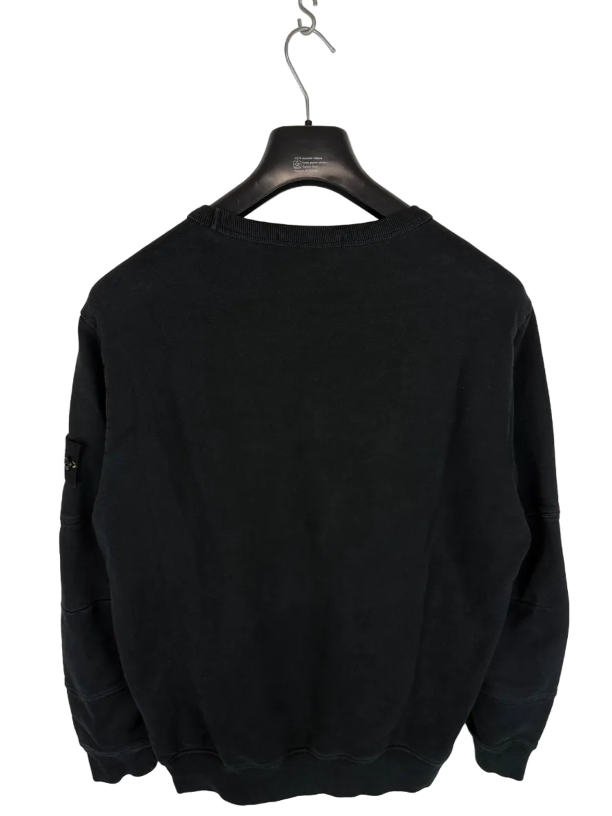 Felpa nera con logo Stone Island - Taglia L - foto 5
