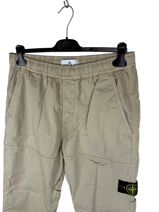 Pantaloni cargo beige regular fit Stone Island - Taglia W32 - foto 2