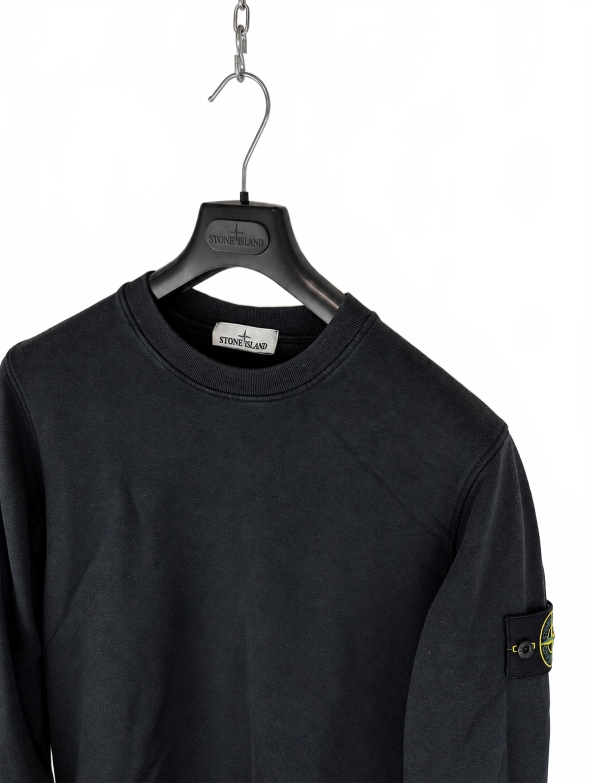 Felpa nera Stone Island - Taglia S - foto 2