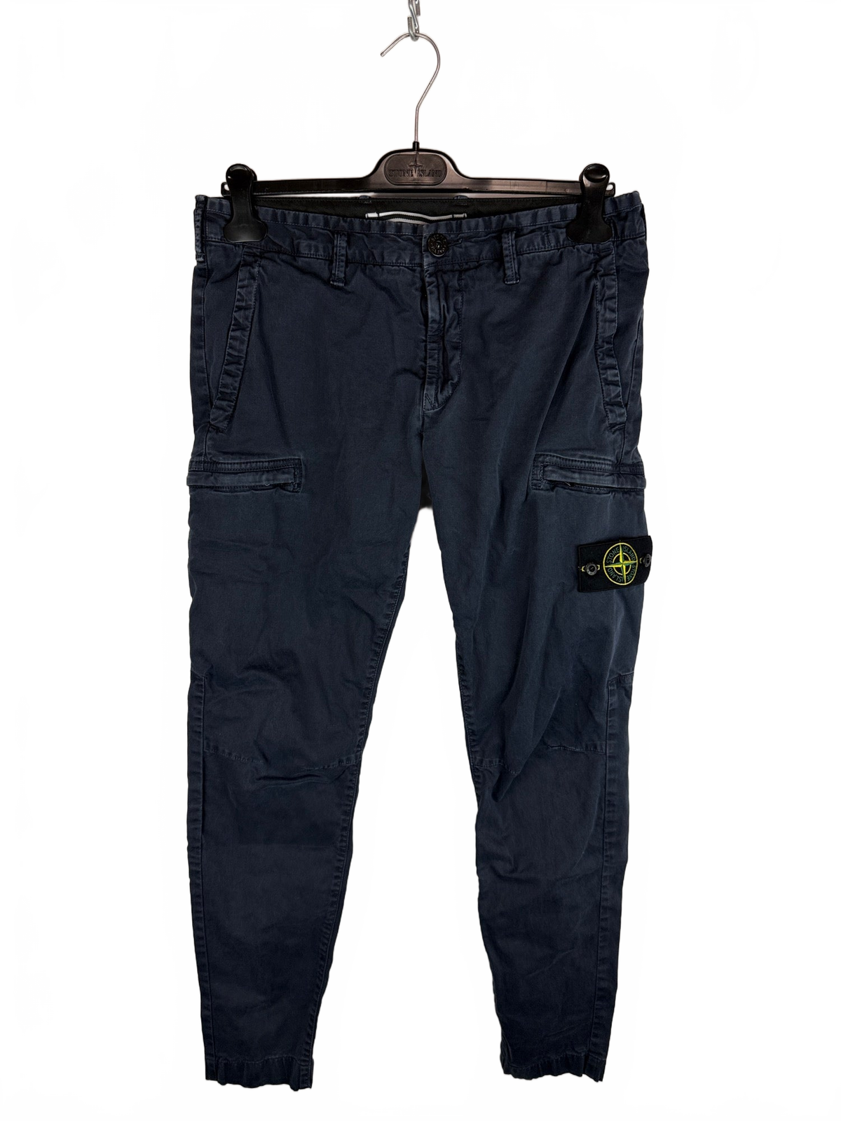 Pantaloni cargo blu Stone Island - Taglia W31 - foto 1