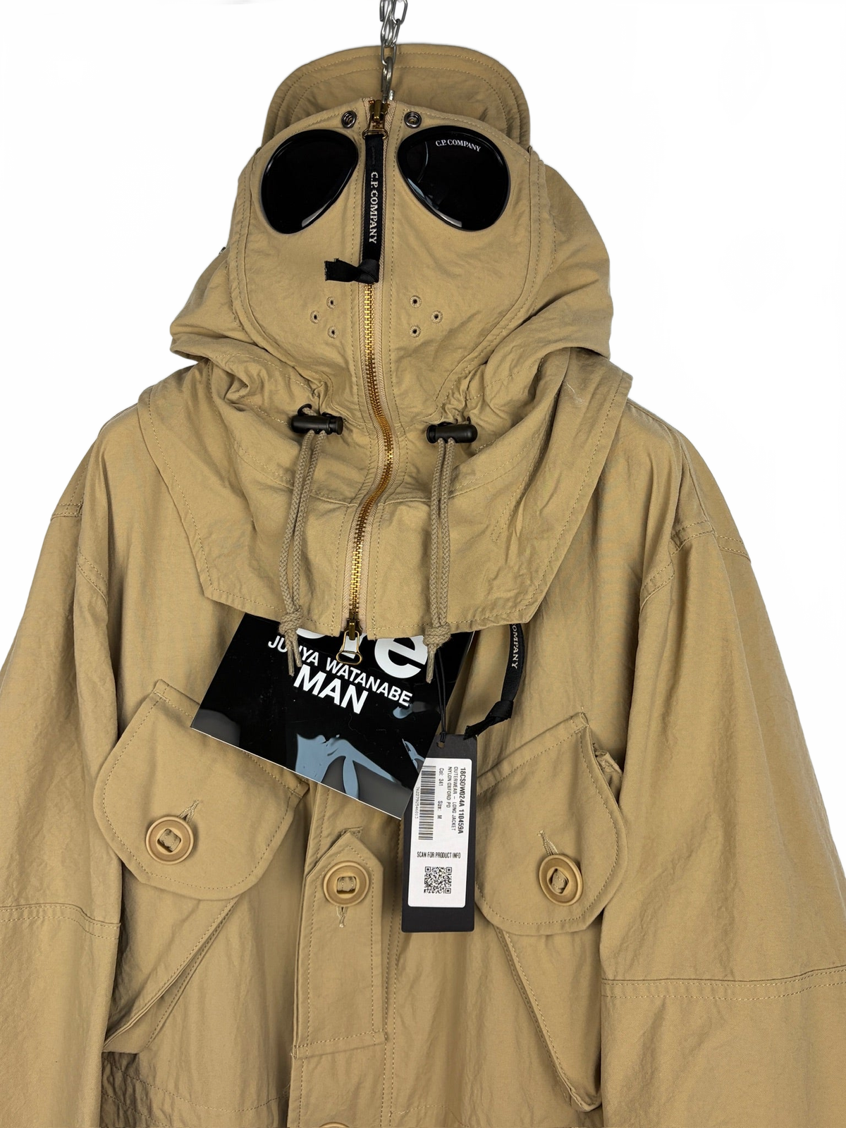 Giacca Goggle marrone Junya Watanabe x C.P. Company nuova con cartellino - Taglia M - foto 3