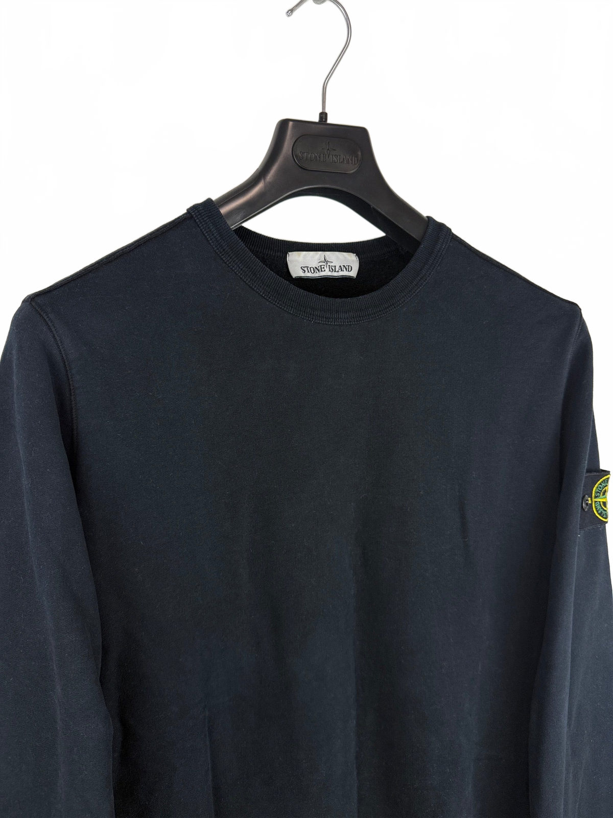 Felpa blu navy foderata Stone Island - Taglia M - foto 3