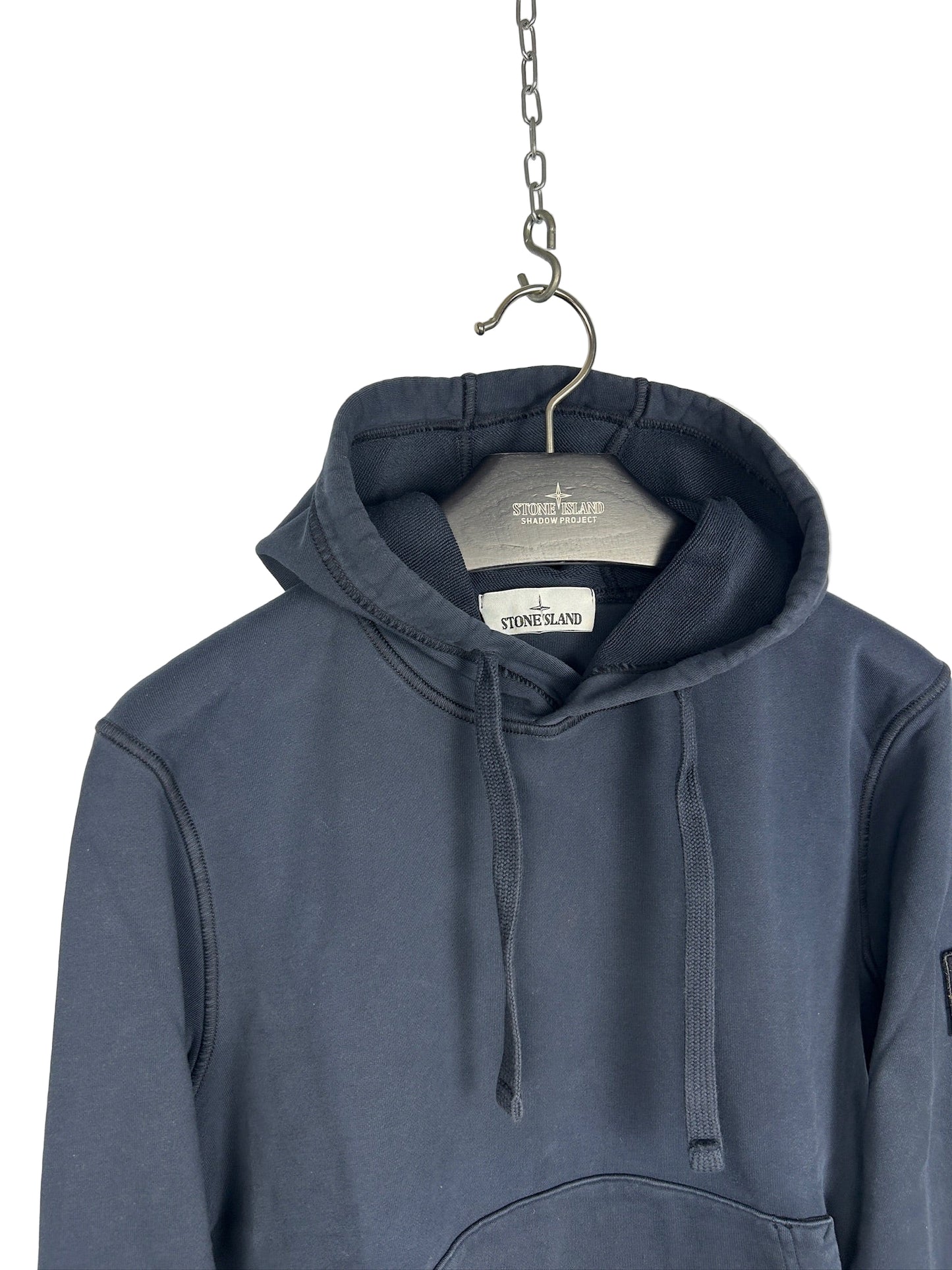 Felpa blu navy con cappuccio Stone Island - Taglia S