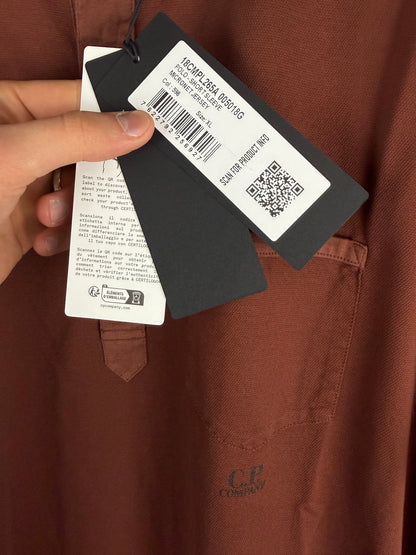 Polo marrone C.P. Company (nuova con cartellino) - Taglia XL
