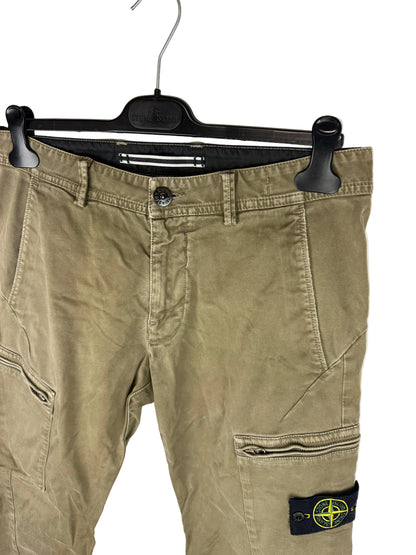 Pantaloni cargo beige skinny fit Stone Island - Taglia W32 - foto 2