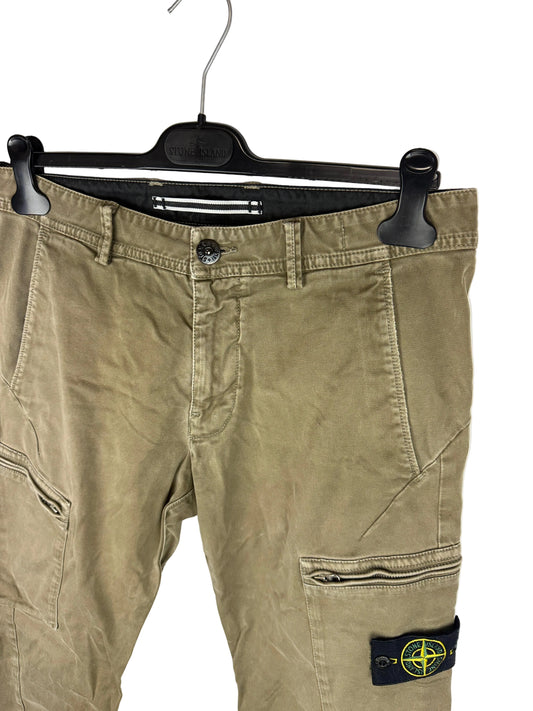Pantaloni cargo beige skinny fit Stone Island - Taglia W32 - foto 2