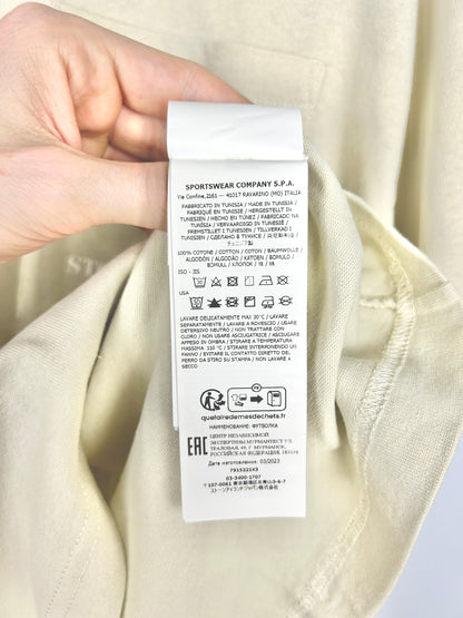 T-shirt bianco panna Stone Island Marina - Taglia M