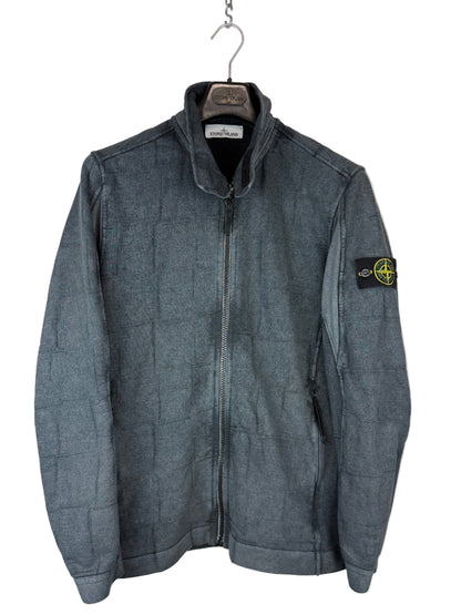 Cardigan grigio con trattamento Dust Colour Stone Island - Taglia L
