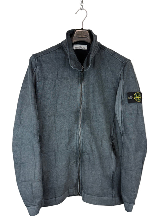 Cardigan grigio con trattamento Dust Colour Stone Island - Taglia L