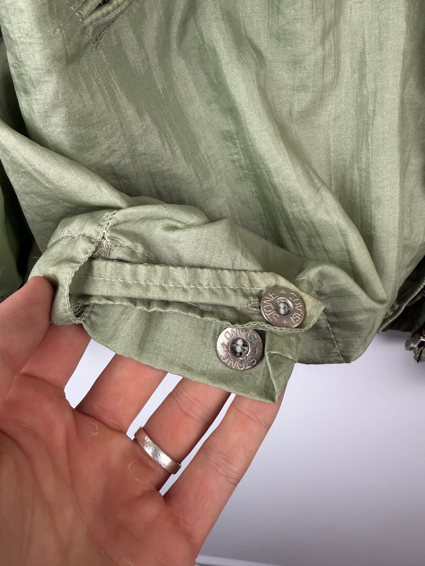 Giacca verde in Nylon Vintage 1988 Stone Island - Taglia M