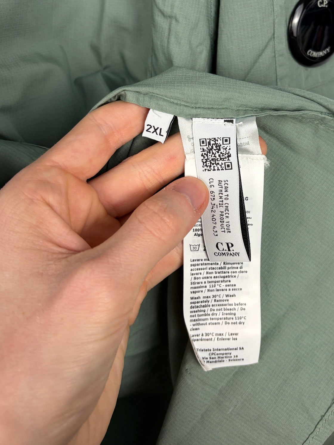 Overshirt verde con chiusura a bottoni C.P. Company (nuova con cartellino) - Taglia XXL