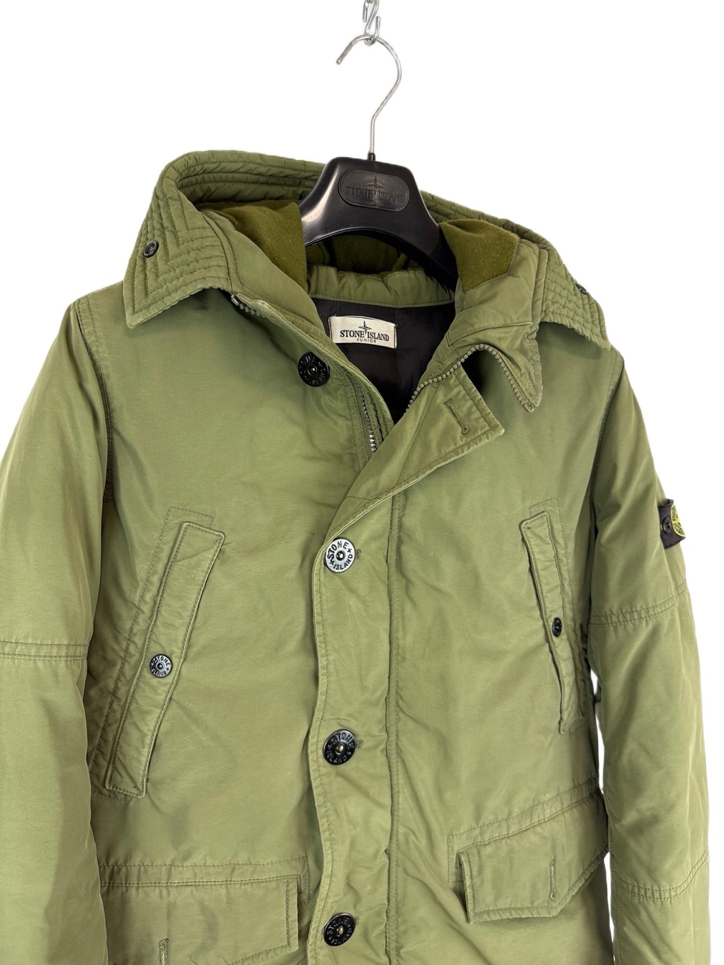 Cappotto verde imbottito Stone Island - Taglia Junior (14 anni, 165cm)