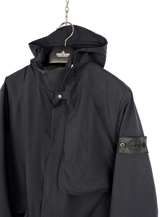 Stealth Jacket nera con chiusura a zip Stone Island Shadow Project - Taglia L