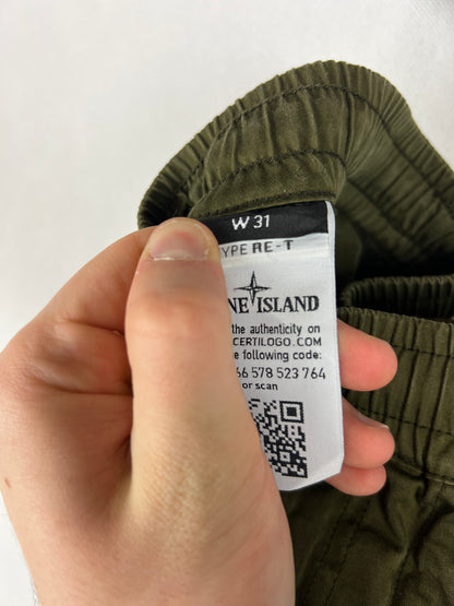 Olive green Ghost Stone Island cargo pants - Size W31