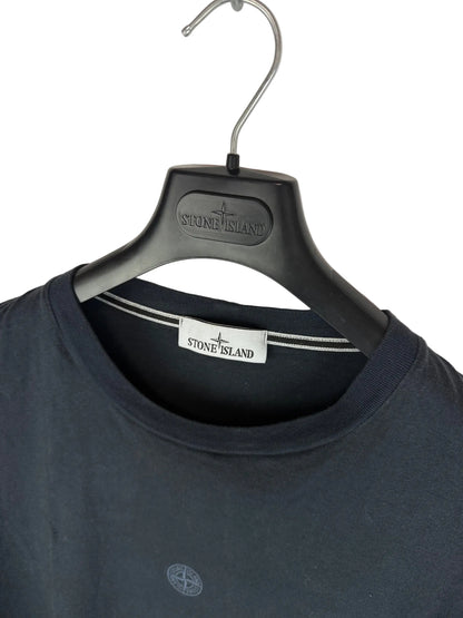T-shirt nera con stampa Stone Island - Taglia XXL