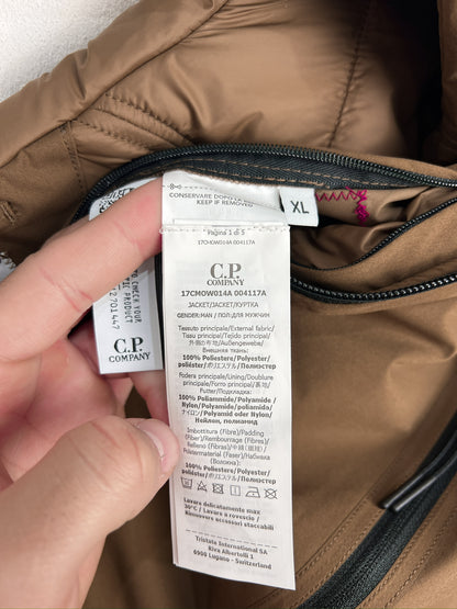 Giacca Pro-Tek marrone con chiusura a zip C.P. Company (nuova con cartellino) - Taglia XL