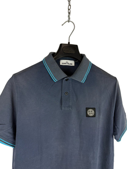Polo blu Stone Island - Taglia L - foto 3