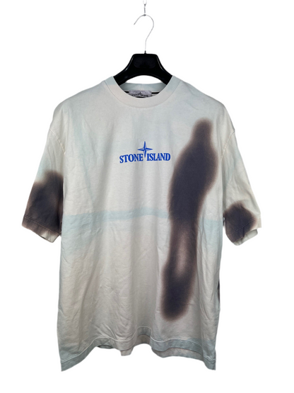 T-shirt azzurra Stone Island (nuova con cartellino) - Taglia L