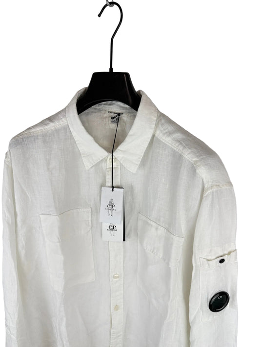 Camicia bianca a maniche lunghe C.P. Company (nuova con cartellino) - Taglia XXL