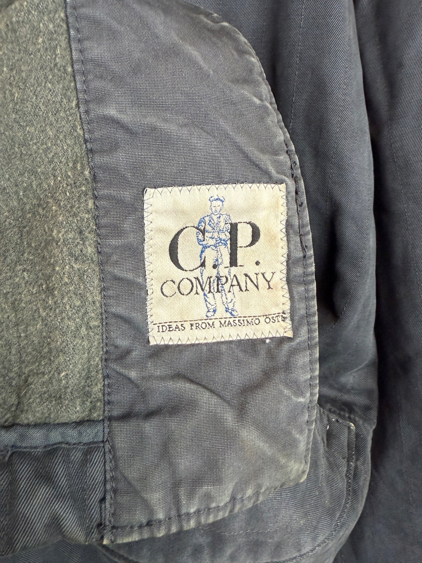 Giacca Montgomery con alamari vintage blu navy C.P. Company - Taglia L