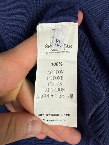 Maglione blu con scollo a V Stone Island - Taglia XL