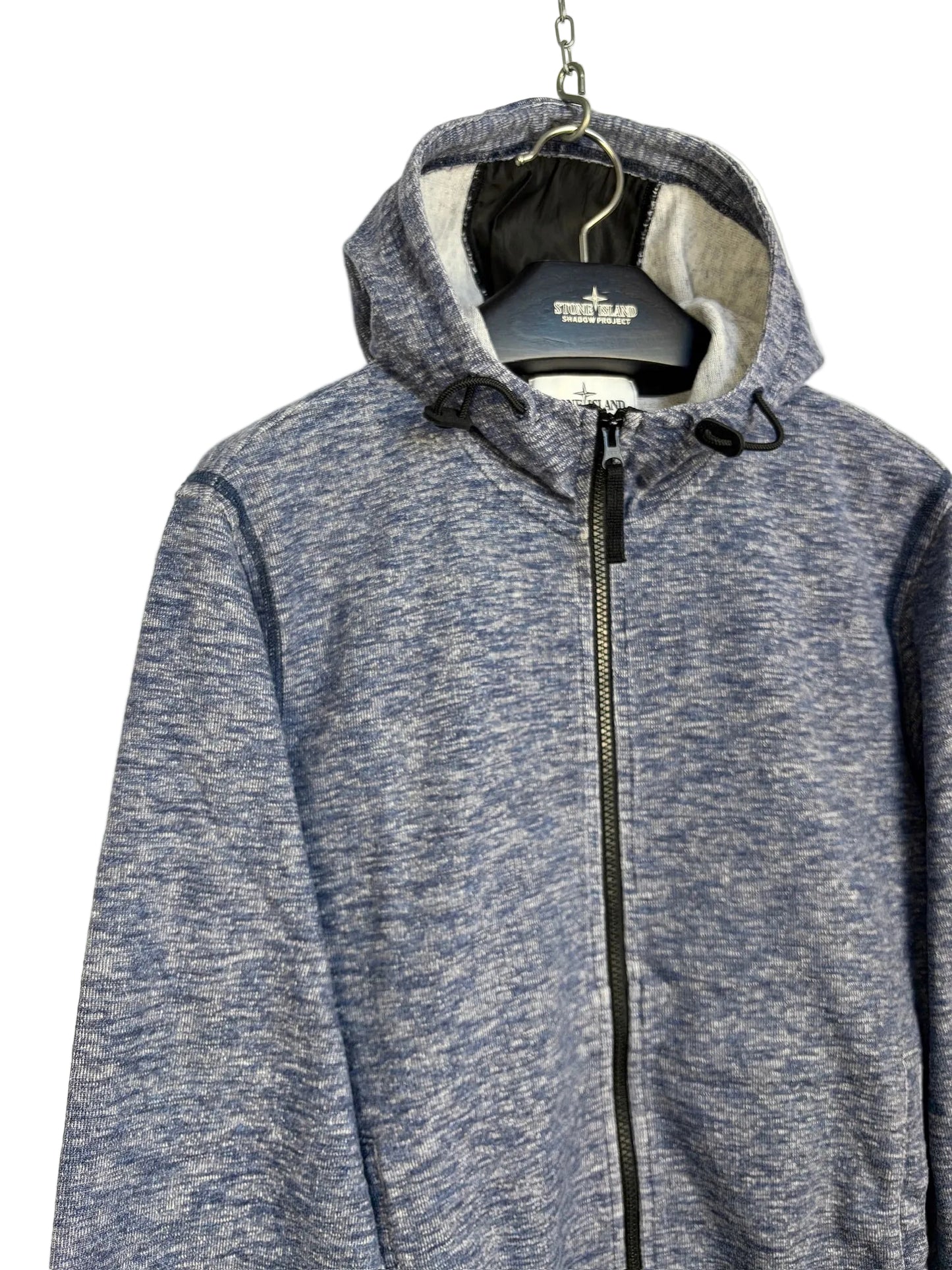 Felpa blu con zip e cappuccio Stone Island - Taglia L