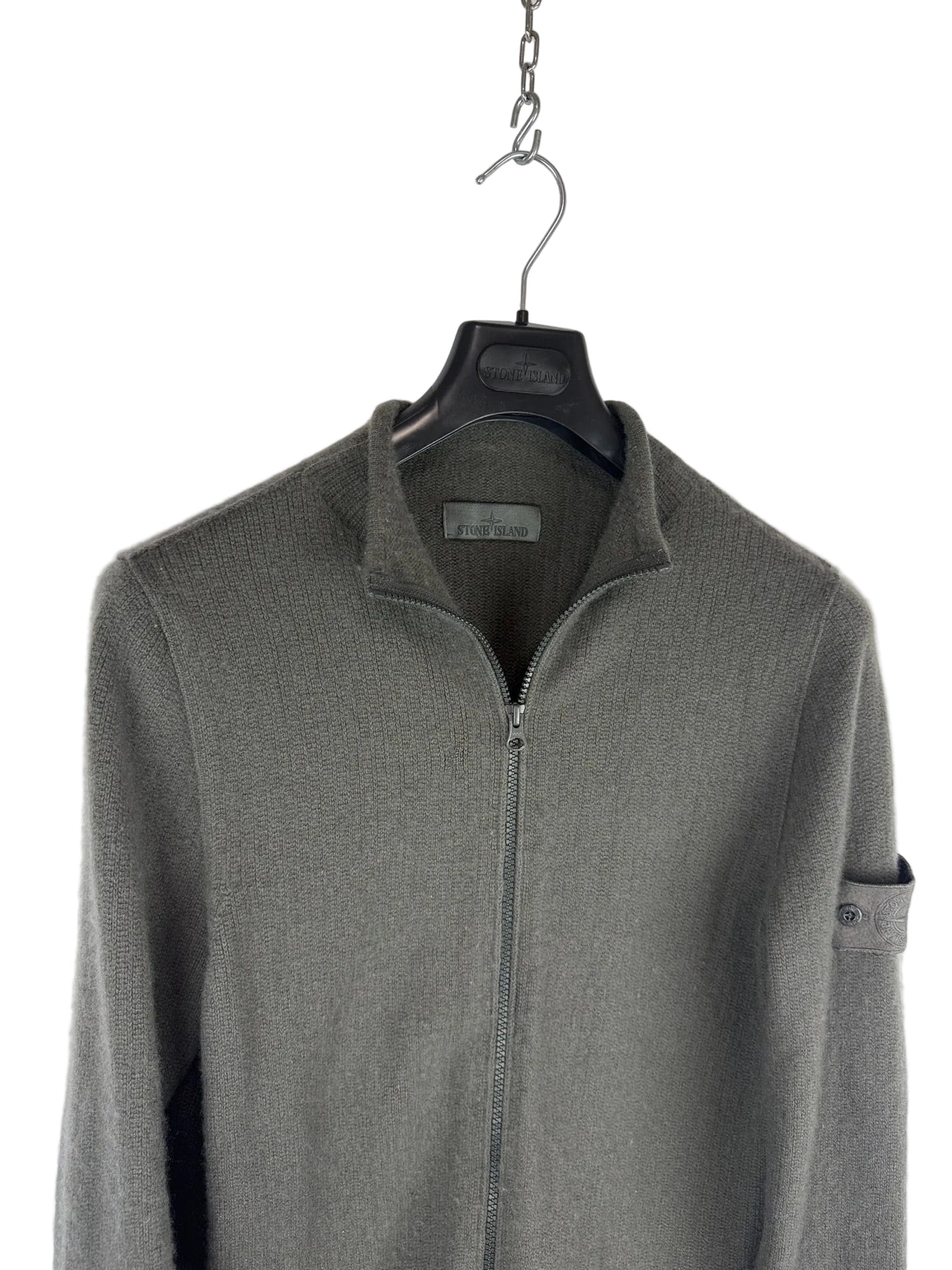 Maglione Ghost grigio con zip Stone Island - Taglia M