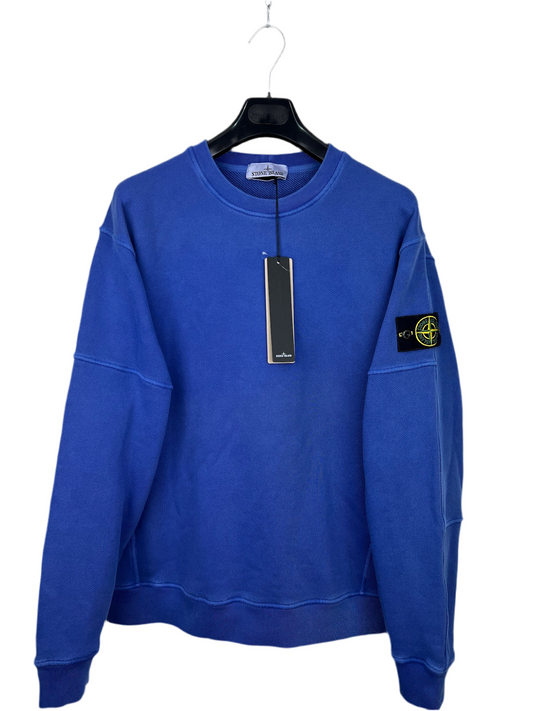 Felpa blu Stone Island (nuova con cartellino) - Taglia L