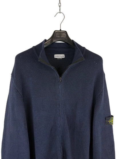 Maglione Vintage blu con zip Stone Island - Taglia XXL