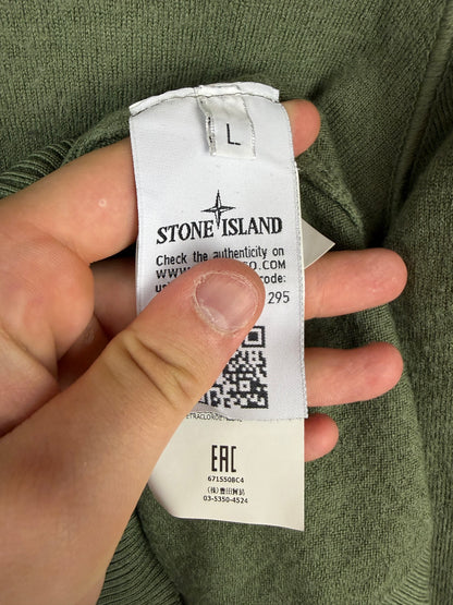 Maglione verde in lana Stone Island - Taglia S