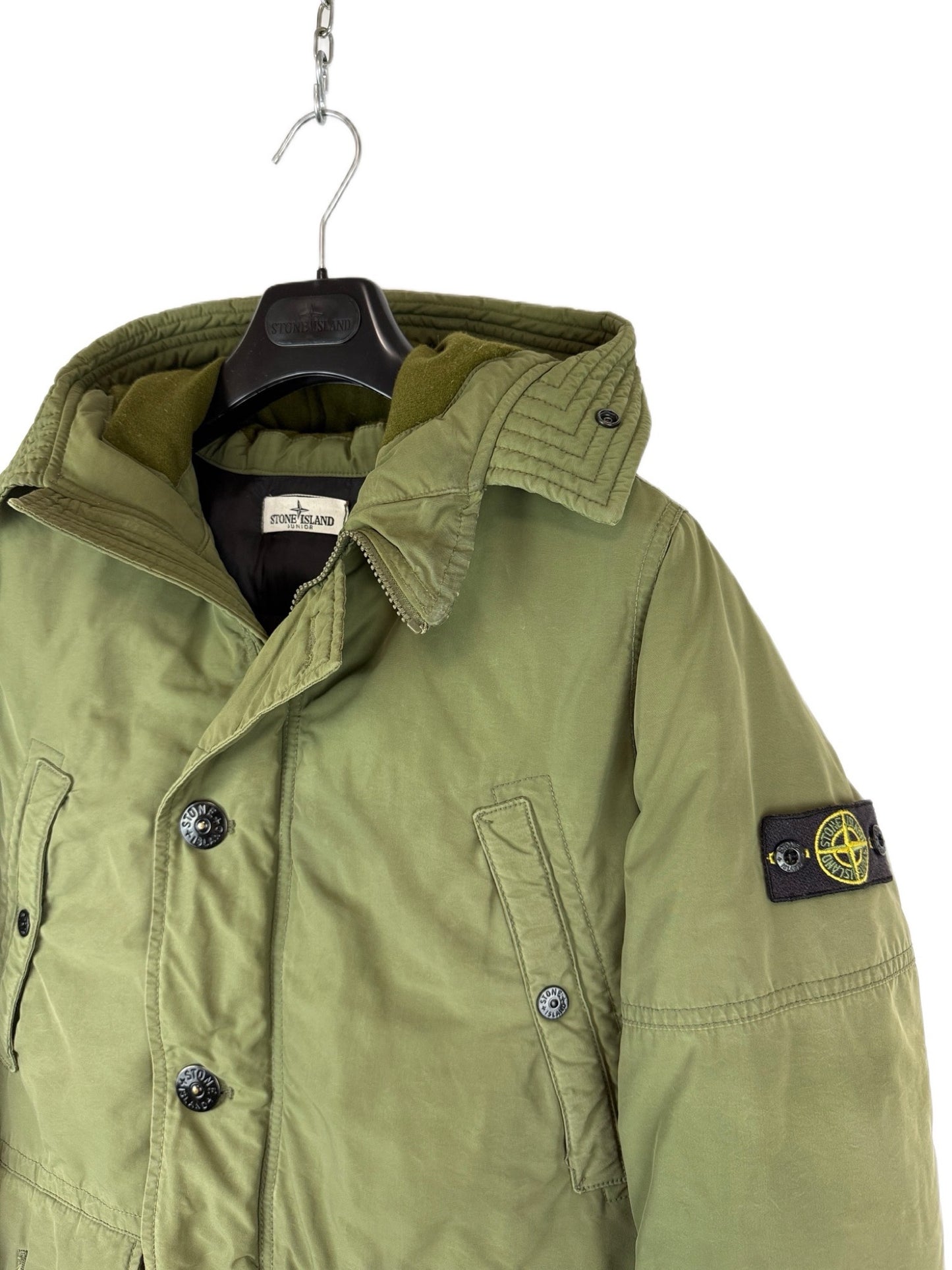 Cappotto verde imbottito Stone Island - Taglia Junior (14 anni, 165cm)