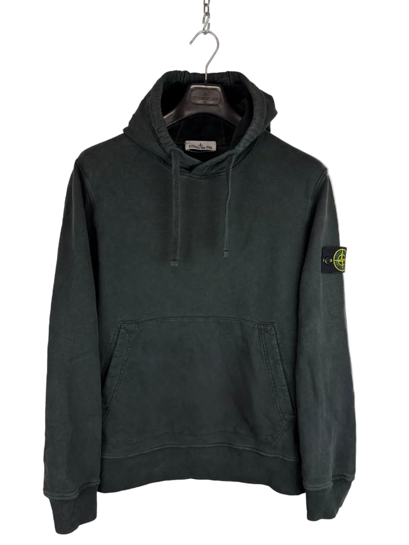 Felpa nera con cappuccio Stone Island - Taglia L